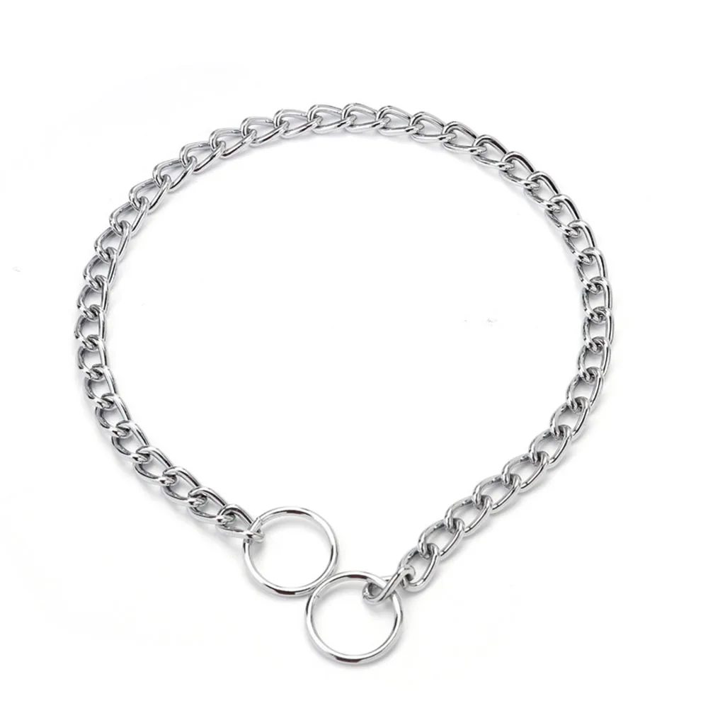 Metall Hund Training Choke Kette Halsbänder für Kleine Medium Große Hunde Pitbull Bulldog Starke Edelstahl Eisen Hund Slip P China kragen – Detail 4