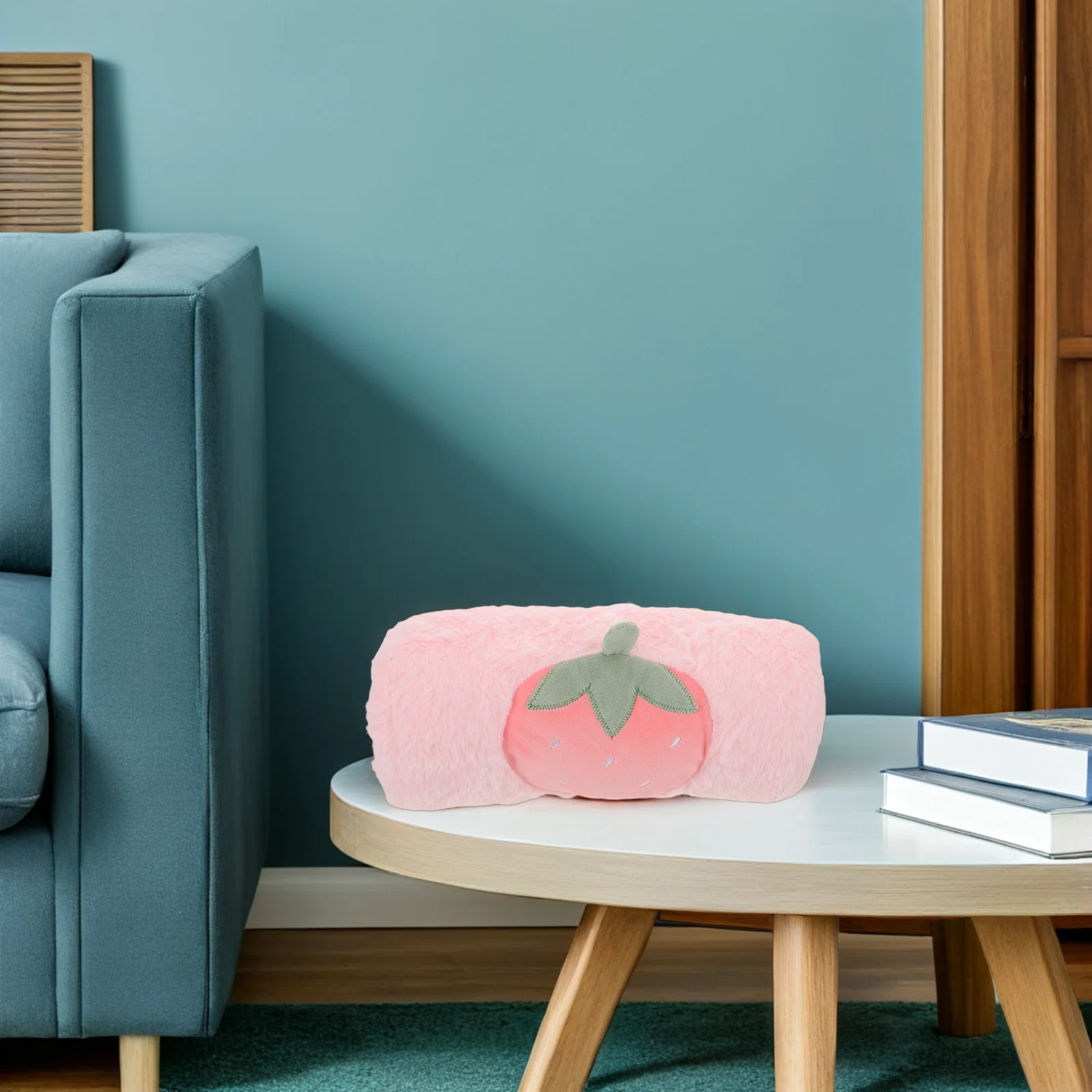 Manchon chaud Design fraise mignon hiver Portable chauffe-mains oreiller pour femmes filles étudiants doux mains réchauffant