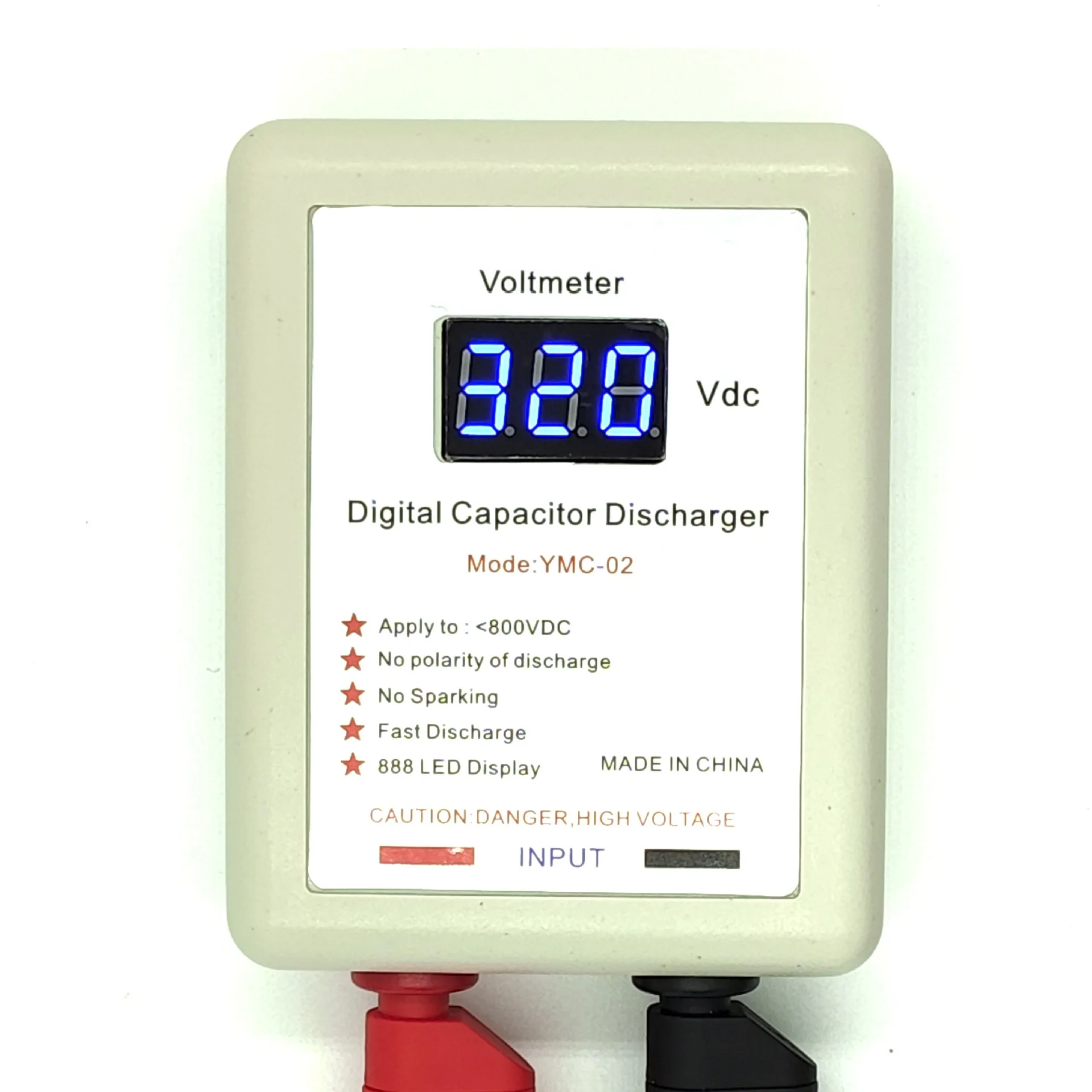 800V digital capacitor discharge meter fast discharge high voltage discharge tool electronic maintenance