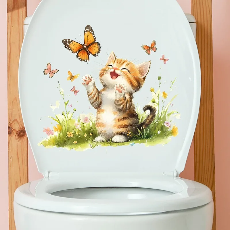 Cute Cat Rabbit Lion Animal Wall Sticker Kids Room Background Home Decoration Mural Decal