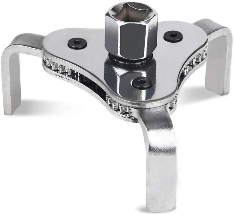 

Универсальный ключ для масляного фильтра от 2-1/2 до 4,5 дюйма, набор инструментов, 3-кулачковый ключ для масляного фильтра с регулируемым размером