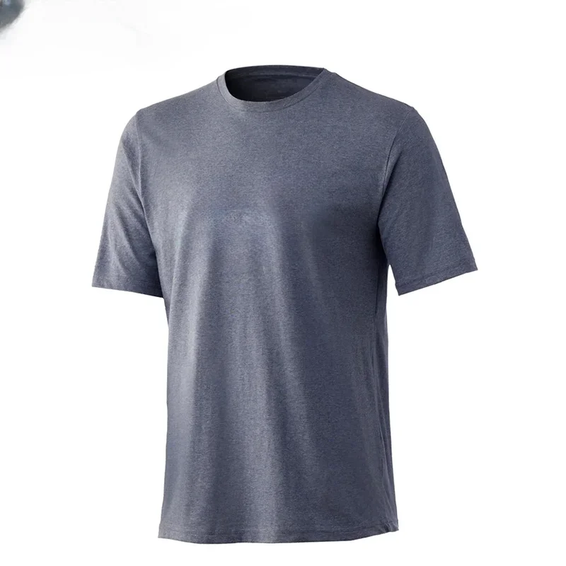 Fishing Wear Performance Short-Sleeve T-Shirts Mens UPF50 Sun Protection Shirt Breathable Outdoor Sport Fishing Clothing