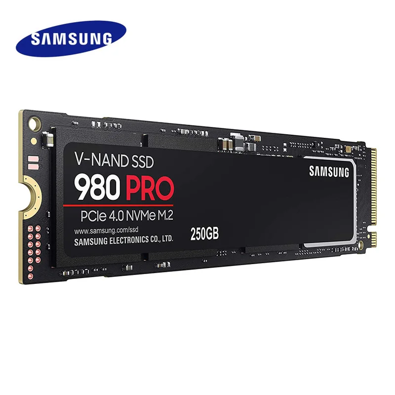 Твердотельный накопитель SAMSUNG SSD M2 980 PRO, 500 Гб, ТБ PCIe 4,0 M.2 NVMe, жесткий диск, внешний накопитель до 6900, для настольного компьютера