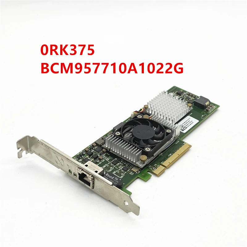 

0RK375 10 ГБ PCI-E BCM957710A1022G Серверная однопортовая сетевая карта 10G