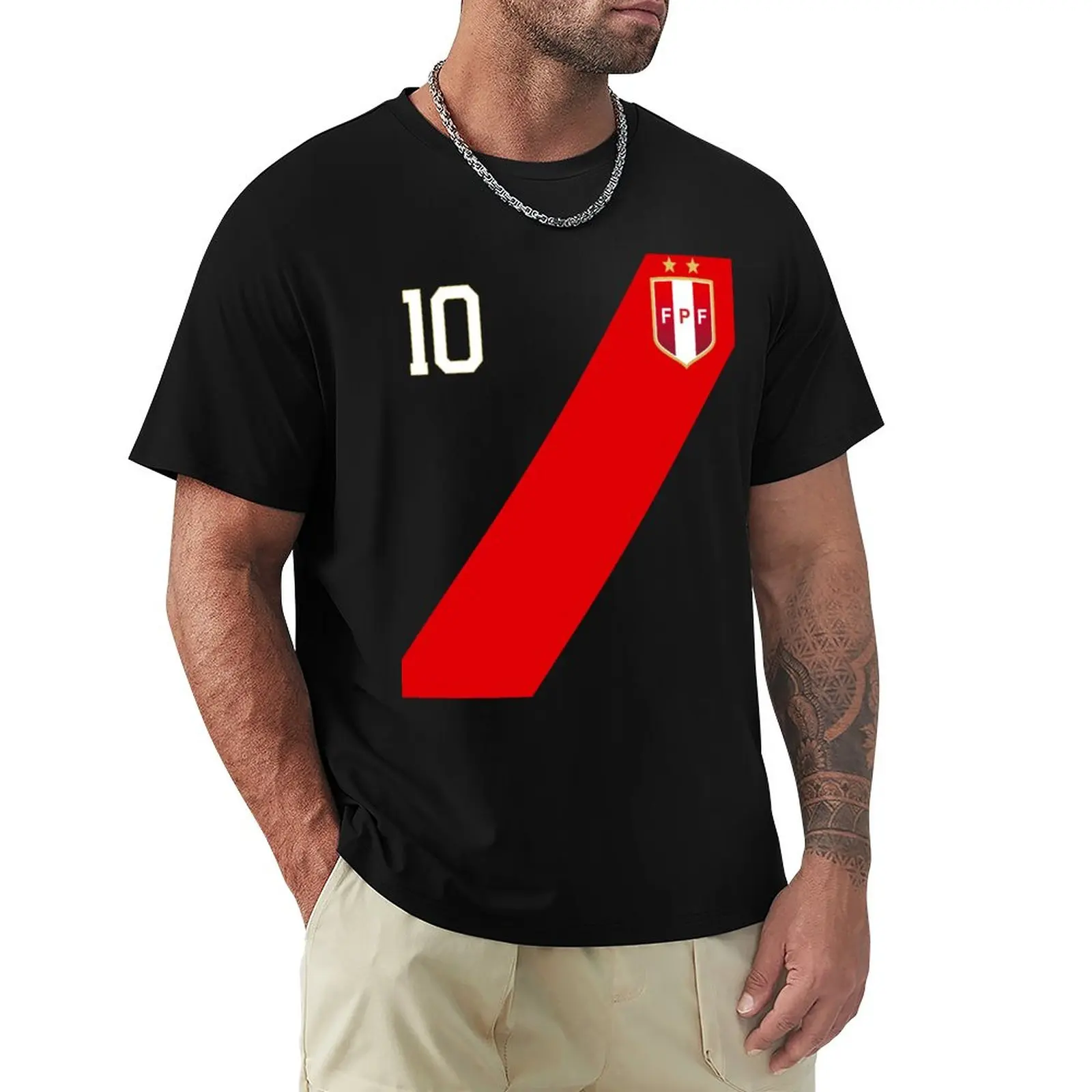 Camiseta estilo retro de Perú, camisetas de gran gramaje, ropa estética, camisetas gráficas para hombre