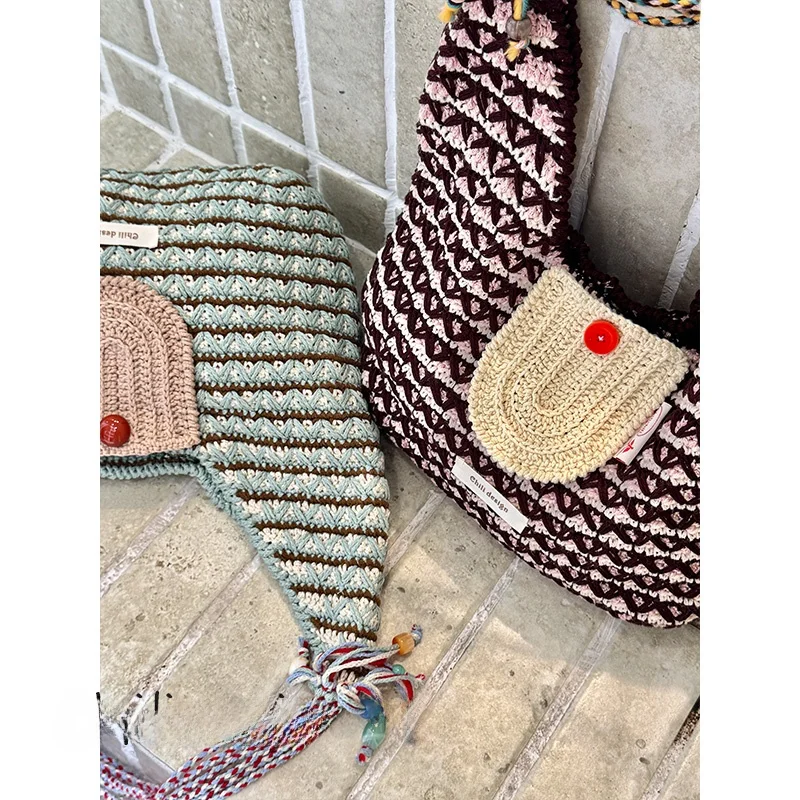 handcrafted-cotton-linen-diy-gift-crochet-material-bag-shoulder-crossbody-summer-fashion-accessory-original-small-design