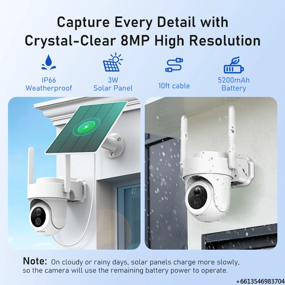 HomeBase 4-Cam Kit 5G/2.4G 8MP - Camera Solar Wireless recension och pris