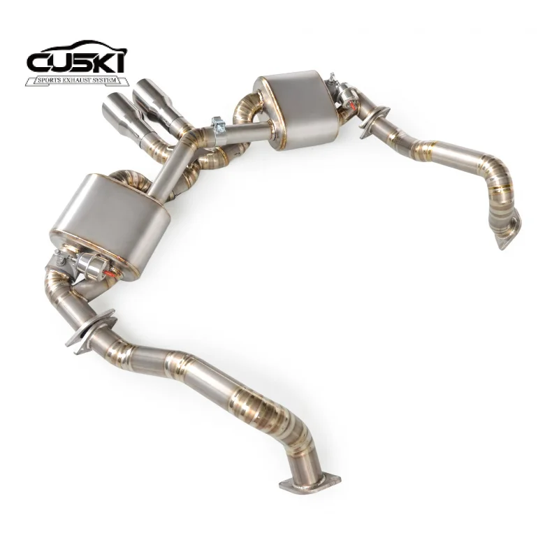 Cat-back Exhaust for Porsche Cayman GT4/ Boxster GT4 981  3.8 2012-2017 Smart Valve Exhaust System Reduce exhaust resistance