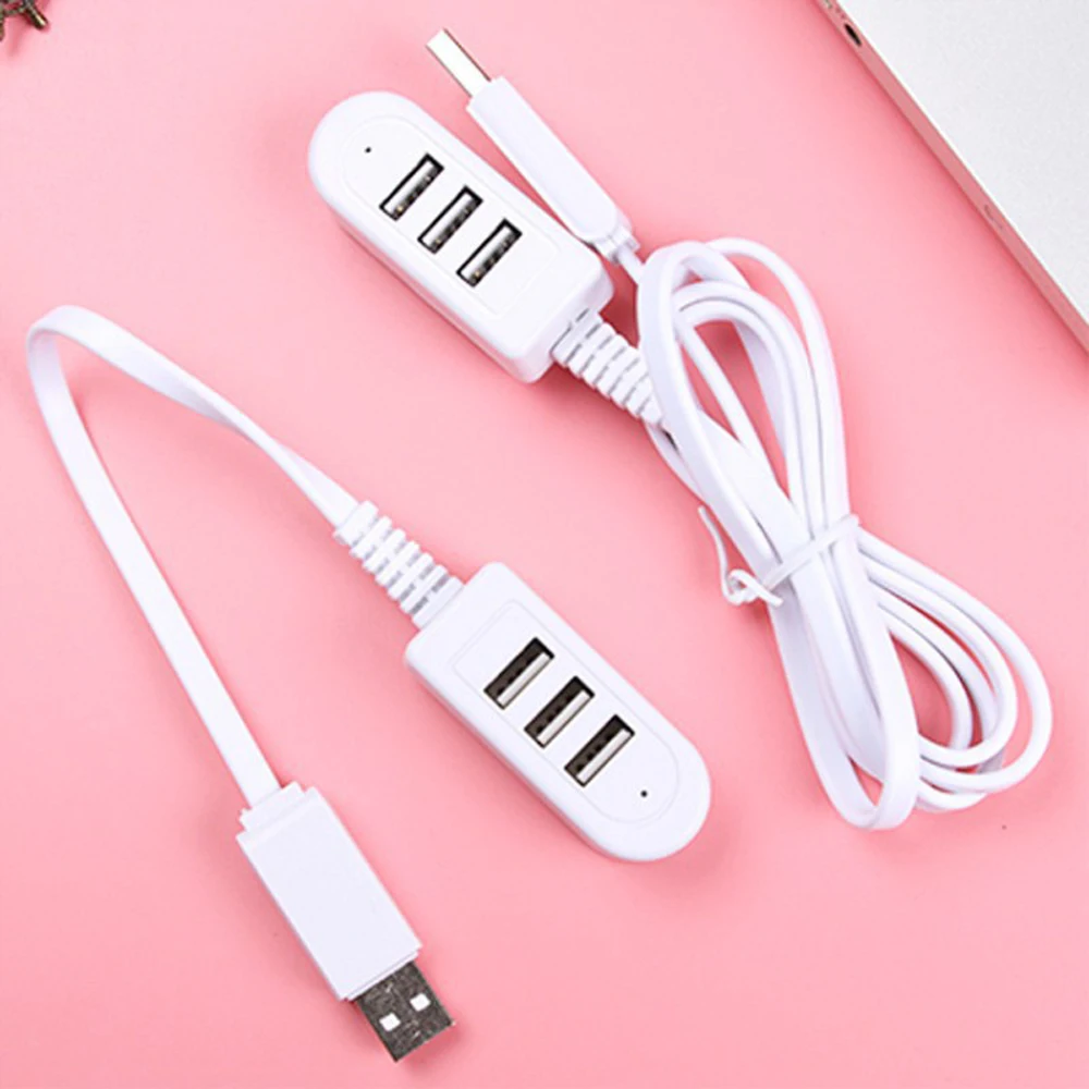 

USb High Speed Splitter One For Three 3A Charger Converter Extension Cable Line Expansion Multi-Port Hub Digital Data Cables