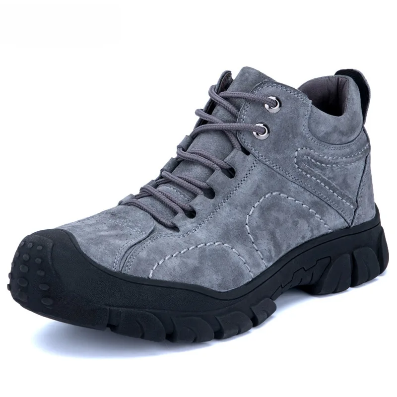 Jiafu-Border Labor Shoes Men's Four Seasons High-Top Steel Toe Shoes Anti-Smashing and Anti-Penetration Waterpr