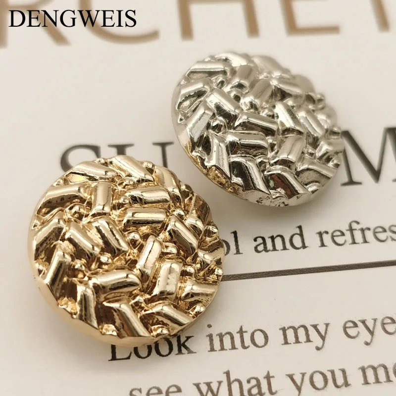 Luxus Gold Metall Knöpfe Kleidung Frauen Dekorative Diy Liefert Bekleidung Nähen Handwerk Nähen Zubehör Nähen Knöpfe 6 Teile/los – Detail 2