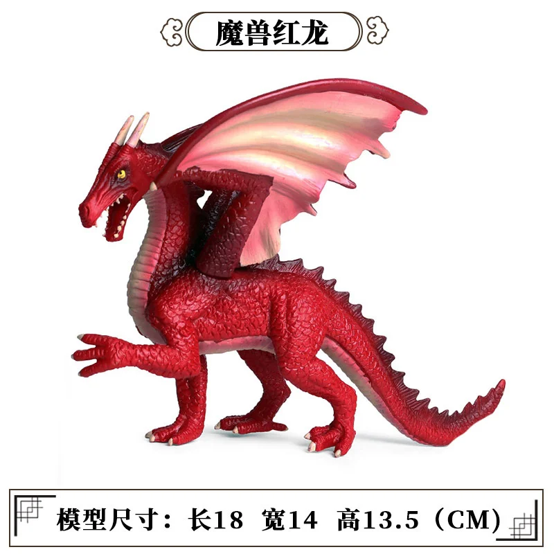 Oenux Simulierte Mythische Tiere Monster Veteran Eisdrache & Seedrache Modelle Actionfiguren Realistische Puppen Sammlerstücke Spielzeug – Detail 1