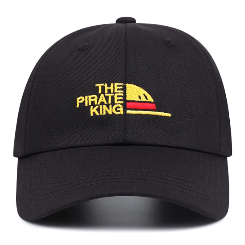 The pirate King letter embroidery vintage distressed baseball caps women men Fashion outdoor casual duck hats