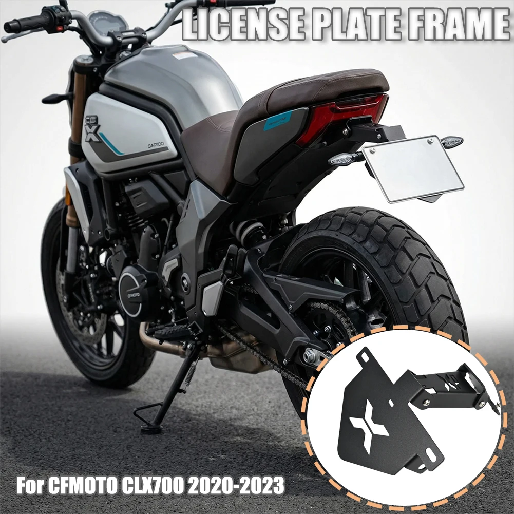 

For CFMOTO CLX700 CLX 700 2020 2021 2023 New Motorcycle Rear License Plate Holder Bracket Tail Tidy Fender Eliminator Metals