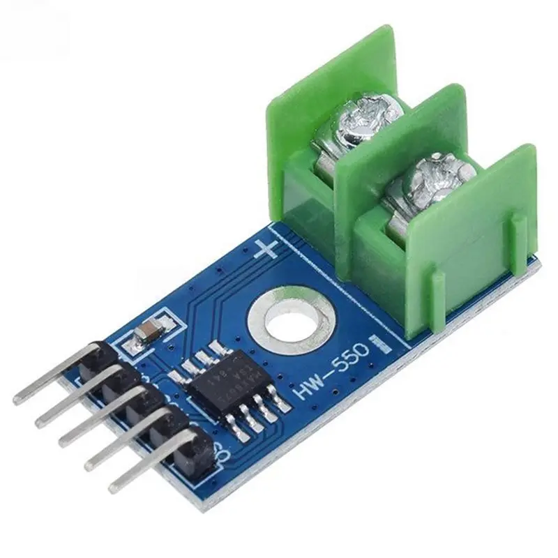 ABQU MAX6675 Temperature Sensor Module K Type Thermocouple Board SPI Interface 0-1024℃ for Arduino with Thermocouple Wire