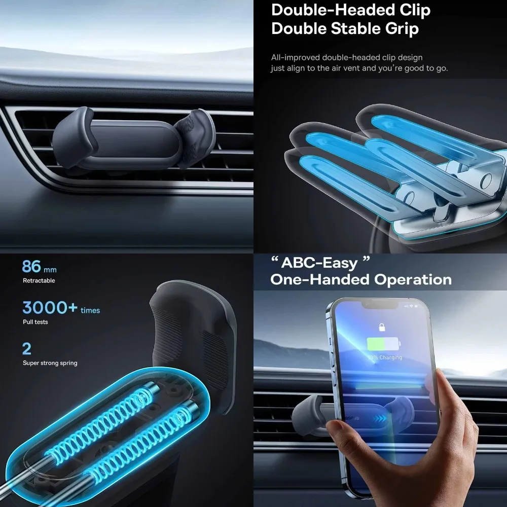 

ftvae Car Phone Holder For Universal Mobile Phone Holder Stand Car Phone Stand For Car Air Outlet Mount Car Cell Phone Support