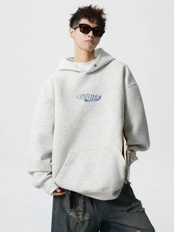 

Мужское спортивное худи оверсайз в винтажном стиле, свободного кроя, повседневная уличная одежда, весна-осень, хлопок/полиэстер, длинный рукав