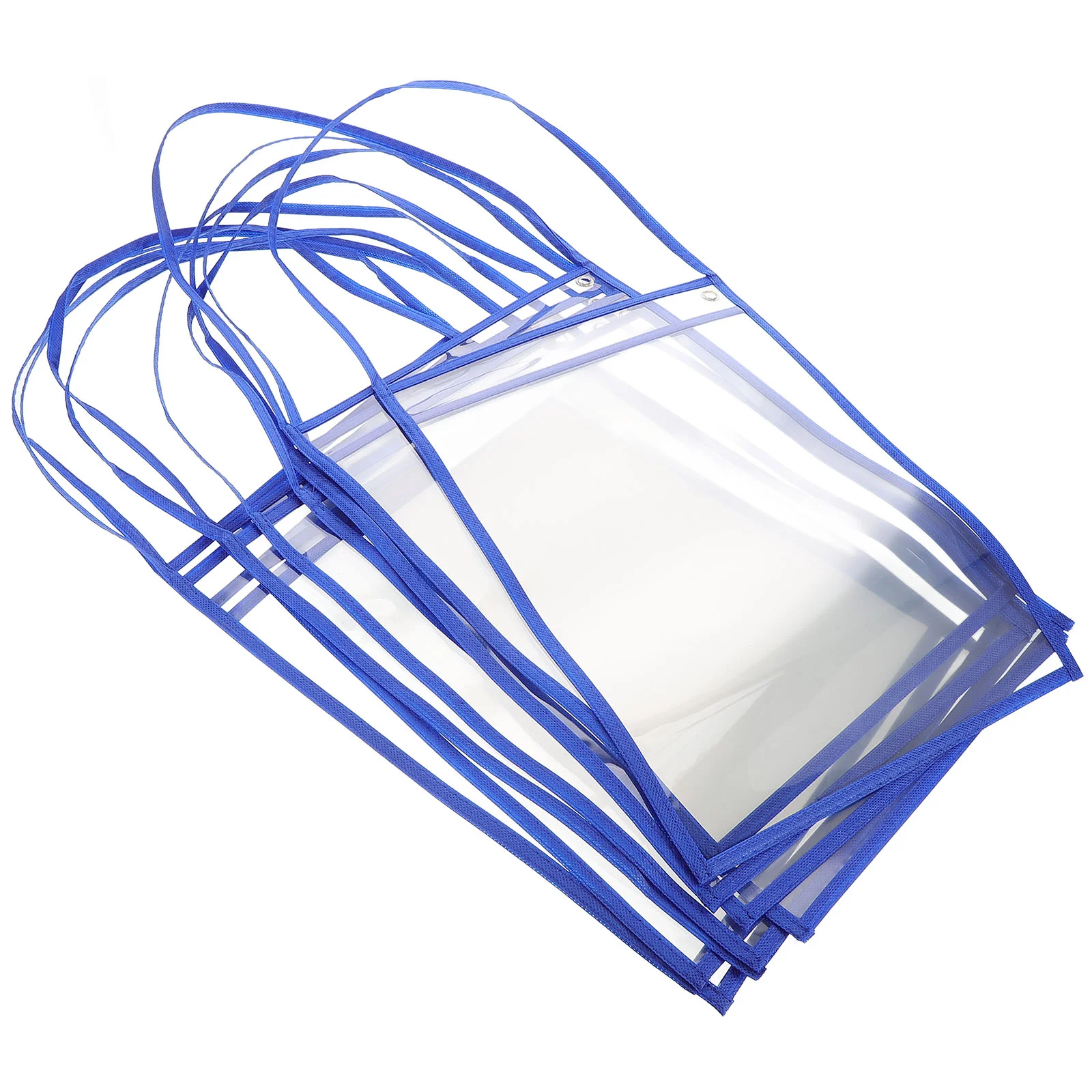 10 Pcs Erasable File Bag Ticket Holder Bags Clear Envelope Hanging Document Folders Pockets Work Order Practical