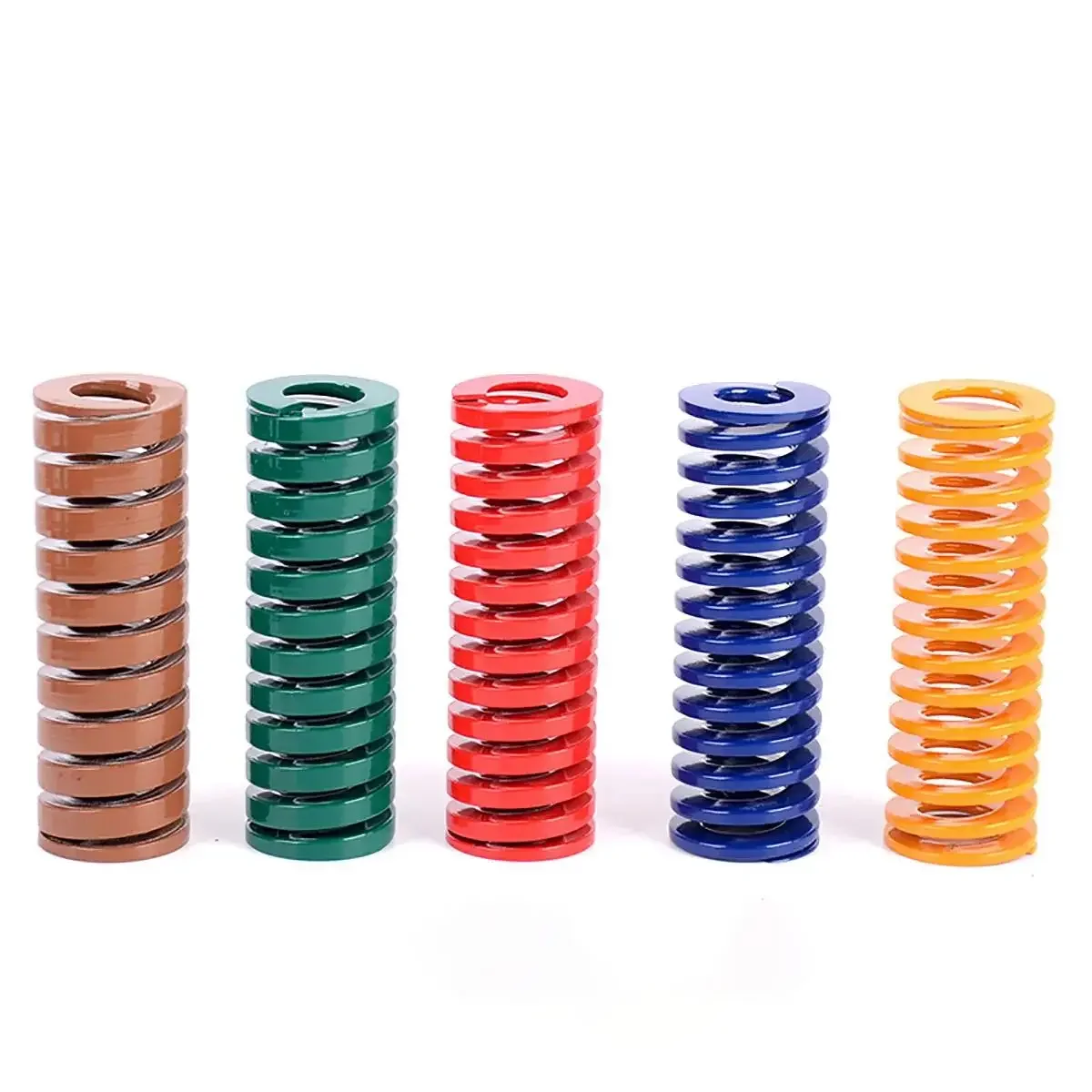 1Pcs Red Yellow Blue Green Brown Die Mold Springs Spiral Stamping Compression Mould Die Spring Compression Spring OD 6-50mm