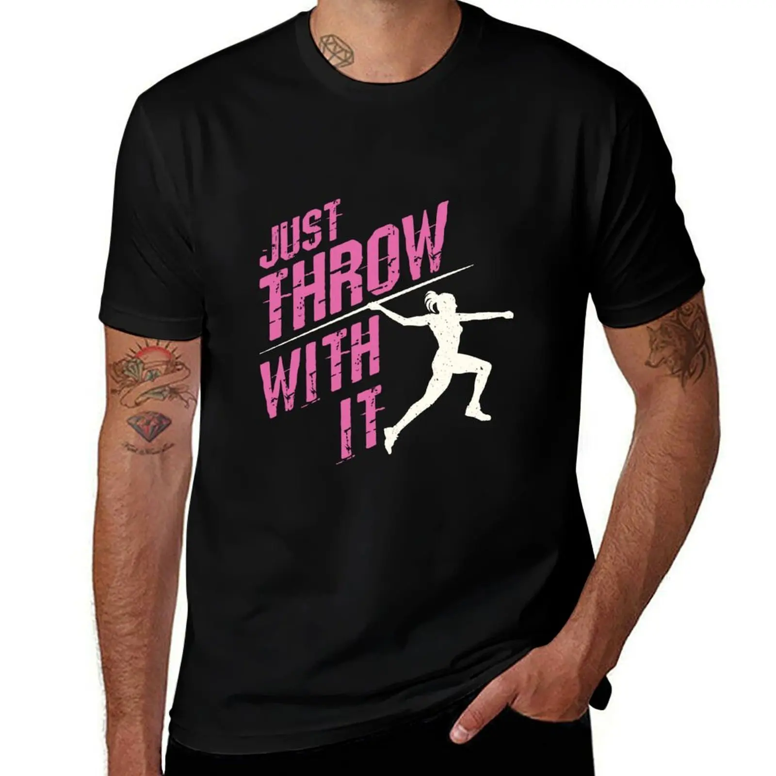 Just Throw With It Javelin Thrower Women T-Shirt Work Comfort for Men T-Shirt