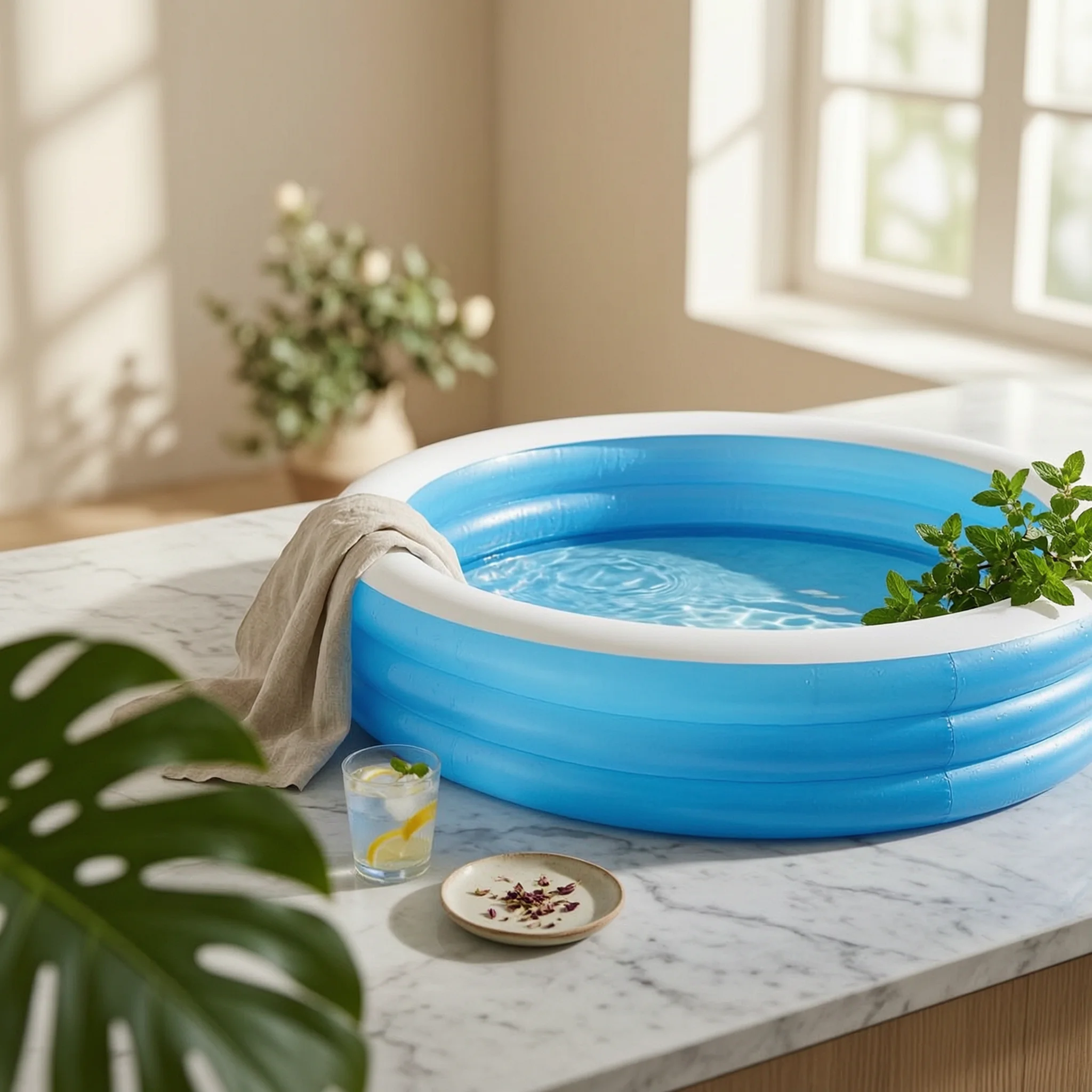 inflatable-pool-with-backrest-2-air-chambers-round-pool-with-seats-yard-play-item-590-l-capacity-leak-resistant