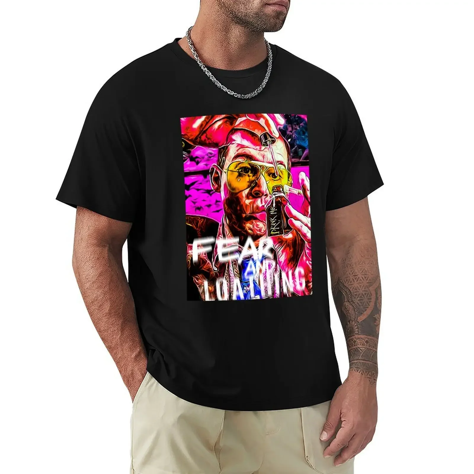 

Vintage Style Arts Fear And Loathing In Las Vegas T-Shirt tees sweat Blouse men clothings