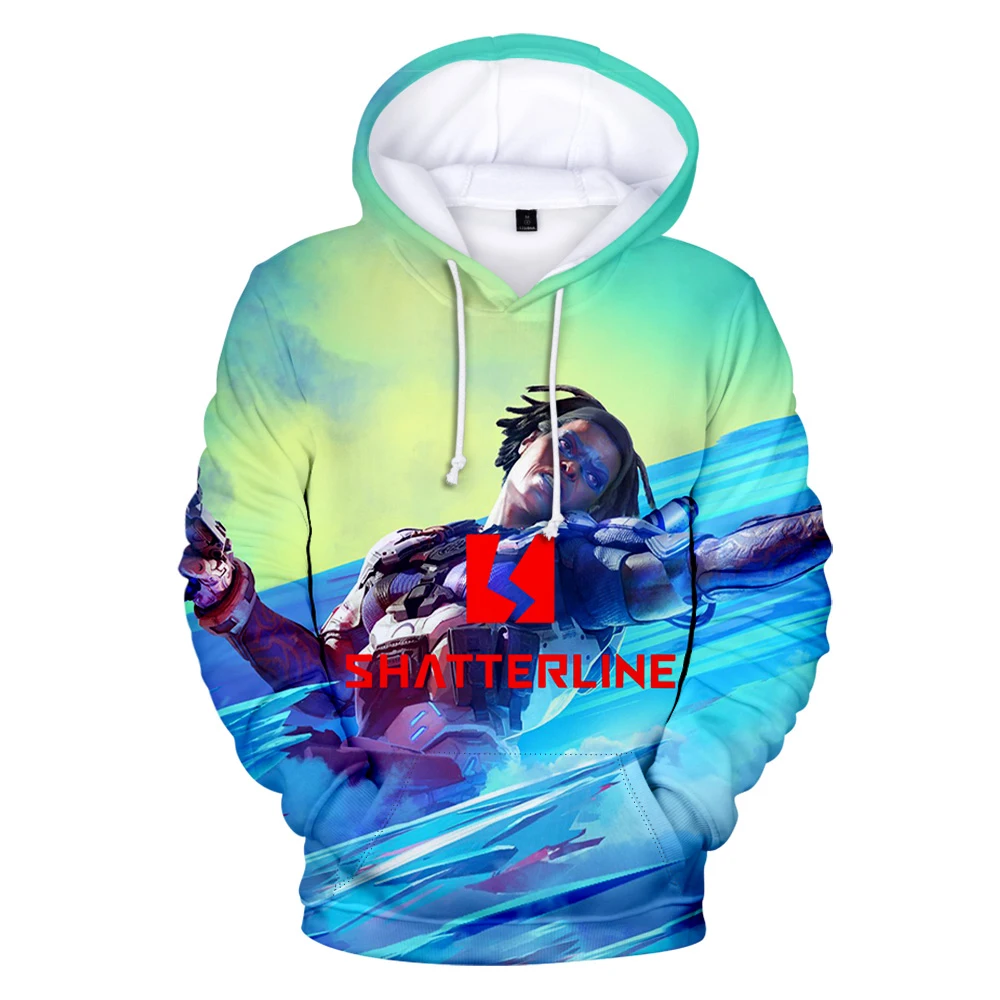 Shatterline Spel Hoodie Lange Mouw Vrouwen Mannen Capuchon Sweatshirt Harajuku Streetwear Hot Game 3d Kleding