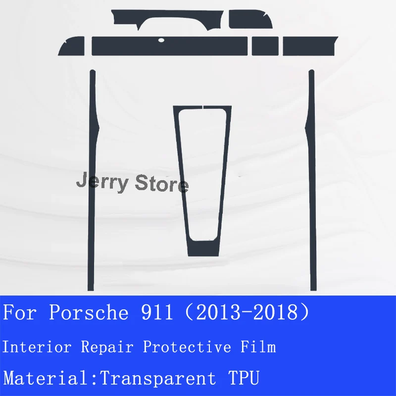 ملصق سيارة لبورشه بوكستر 718 911 وحدة تحكم مركزية داخلية للسيارة طبقة شفافة من البولي يوريثان ملحقات واقية مضادة للخدش