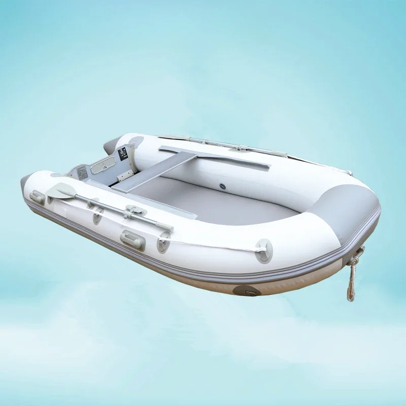 For 3.3M Inflatable Fishing Boat With Air Deck Floor Rowing Boat With  Certification High Quality Raft