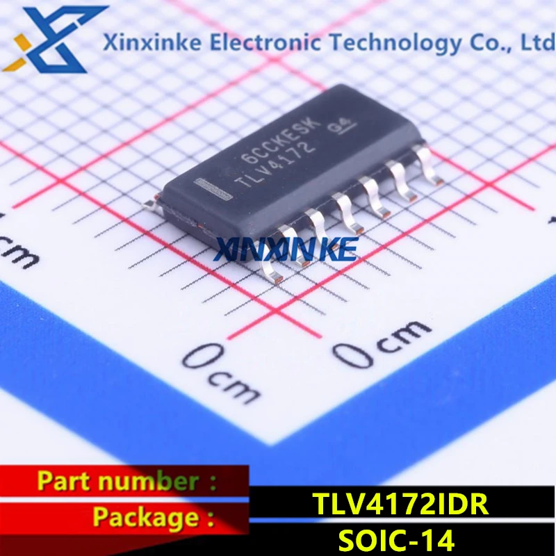 10PCS TLV4172IDR TLV4172 SOIC-14 Operational Amplifiers Op Amps 4-Channel 10-MHz 36V high slew-rate Low-noise RRO Brand New