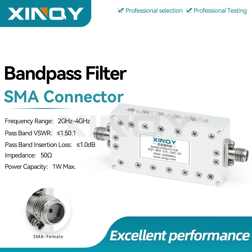 Xiqny Sma Bandpass Filter 2-4g C-Band High Suppression Beidou/Gps/Gnss