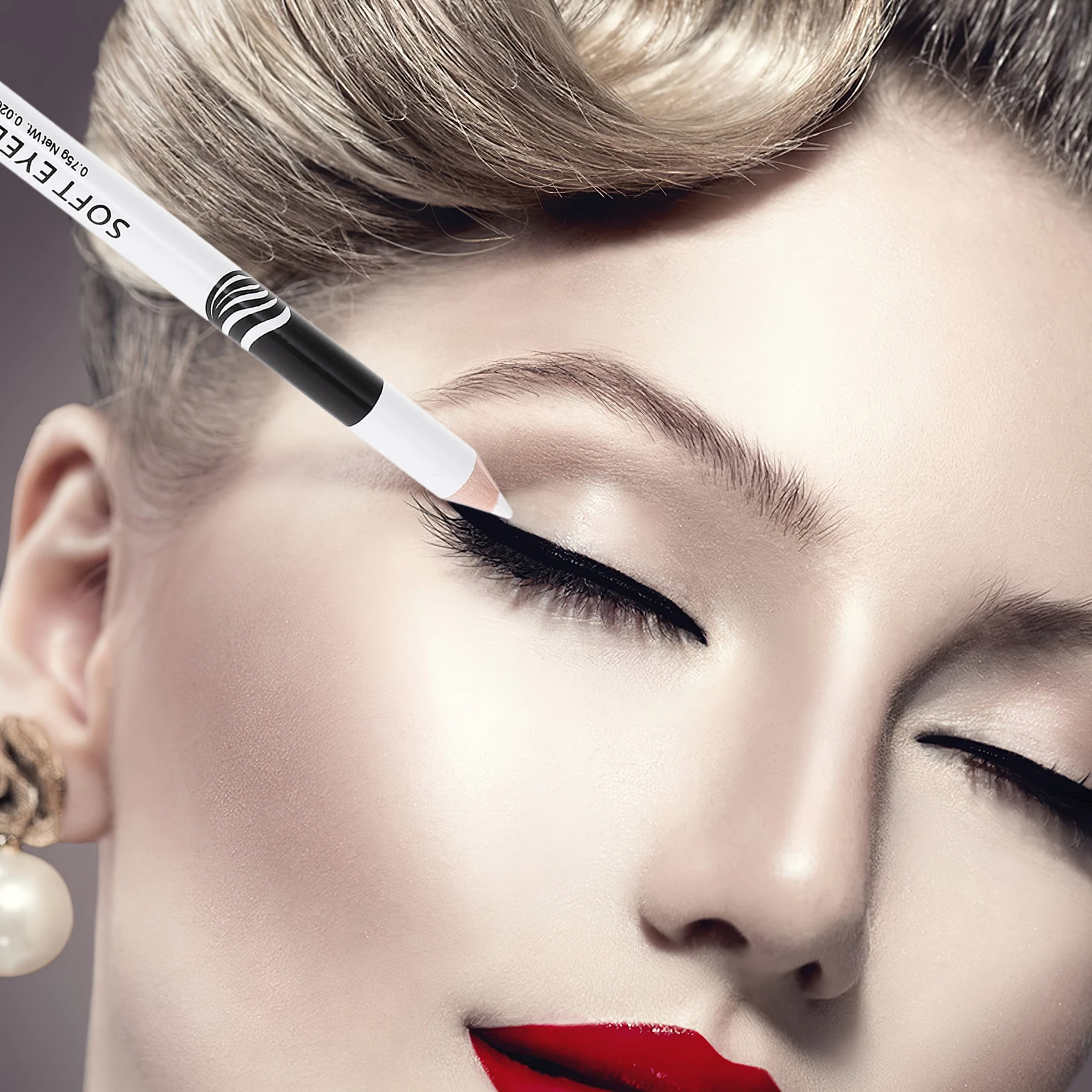 ดินสอเขียนขอบตา 10 ชิ้น ดินสอไฮไลท์แต่งตา ติดทนนาน กันน้ำ พกพาสะดวก สำหรับผู้หญิง ชุดดินสอเขียนขอบตา