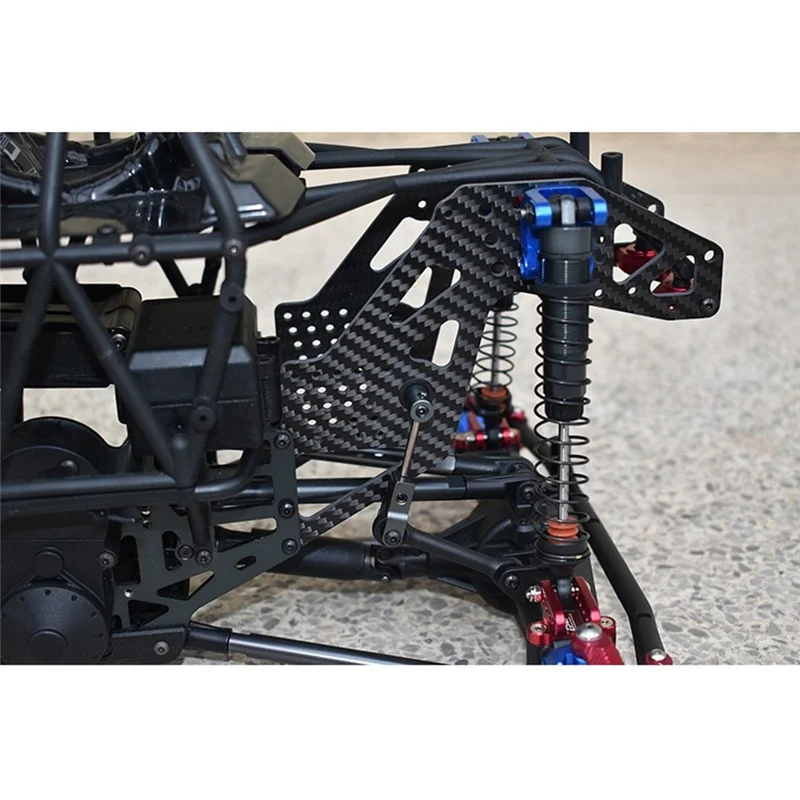 Placa protectora Universal delantera y trasera de fibra de carbono para Losi LMT 4WD, eje sólido Monster Truck 1/8, piezas de actualización de coche RC