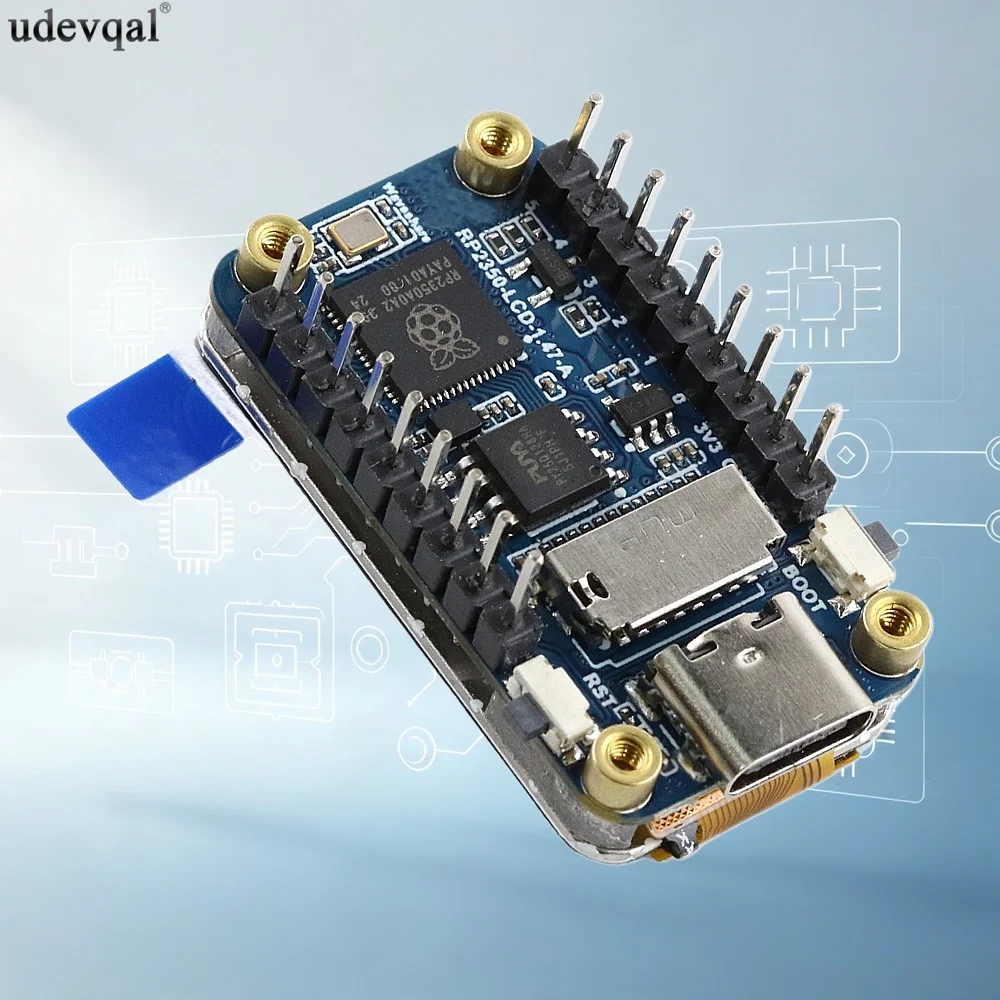 1.47 inch Development Board with LCD Display RGB LED Micro SD 16MB Flash Dual-Core Dual architecture Type-C for Raspberry Pi