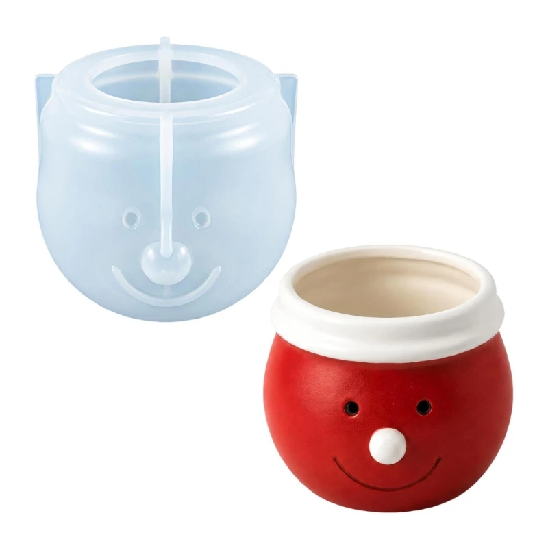 Feiertags-Schneemann-Gussform, Weihnachtscharakter-Kerzenform für Epoxidharz, 3 x – Detail 7