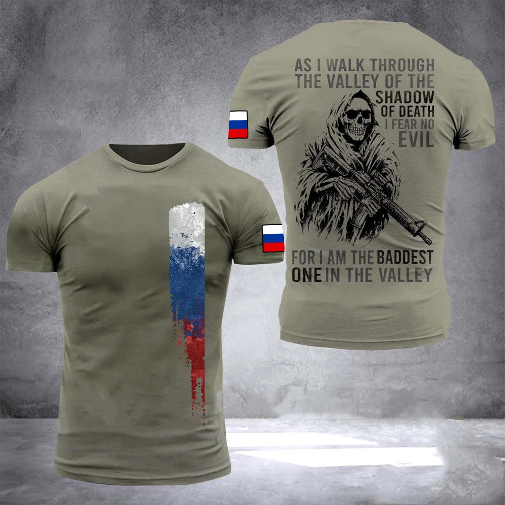 Russia Army Camouflage Men Ladies T Shirt Commando ARMY-VETERAN 3D Special Forces Short Sleeve Tactical Shirts Men\'s Clothing