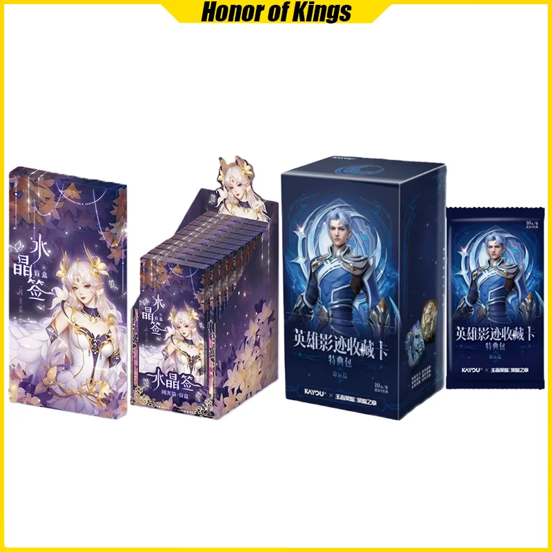 

Honor of Kings Cards Crystal Anime Collection Cards Mistery Box Board Games Toys Birthday Gifts for Kids