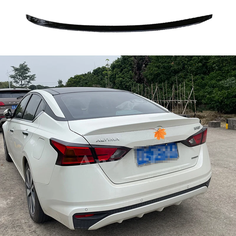 

For Nissan Altima Teana 2019-2020 Year Sedan Spoiler ABS Plastic Black Carbon Look Car Rear Wing Body Kit Accessories Styling