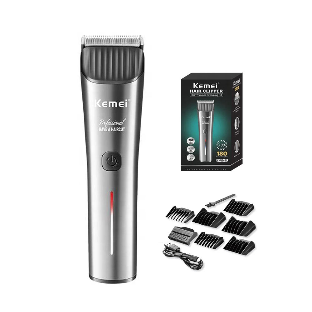 

Hair cutting new hair clipper LED intelligent digital USB hair trimmer ceramic stainless steel blade professional electric push