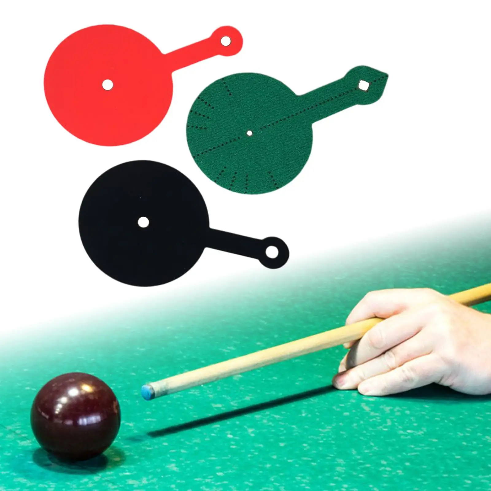 3 Pieces Billiards Aiming Practice Stickers Stable Straight Detachable