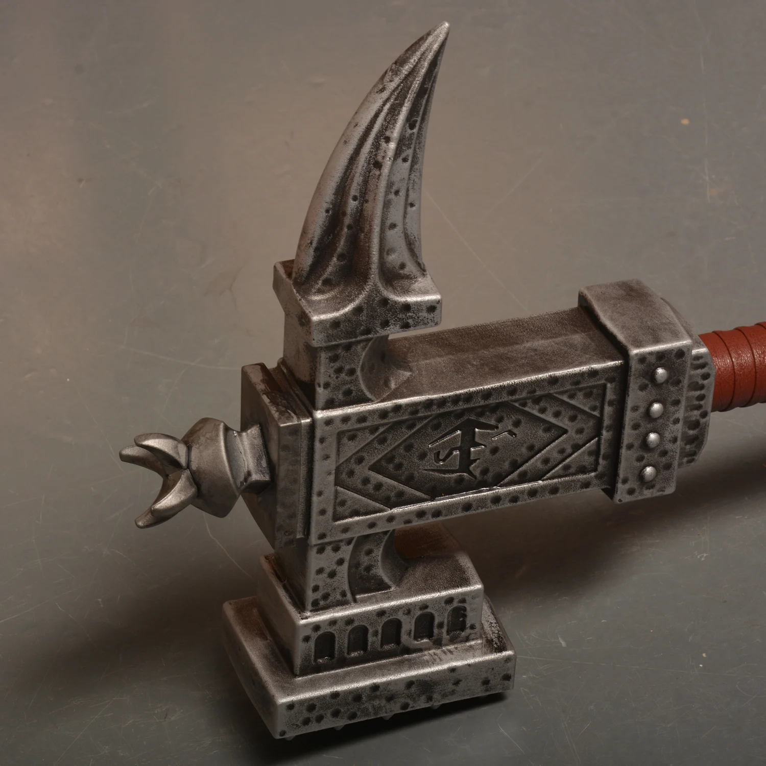 33,5'' Metal The Elder Scrolls Falx Carius Cosplay Melee Hammer Rollenspel Props, Rollenspel, Collecties, Home Decor Showcase