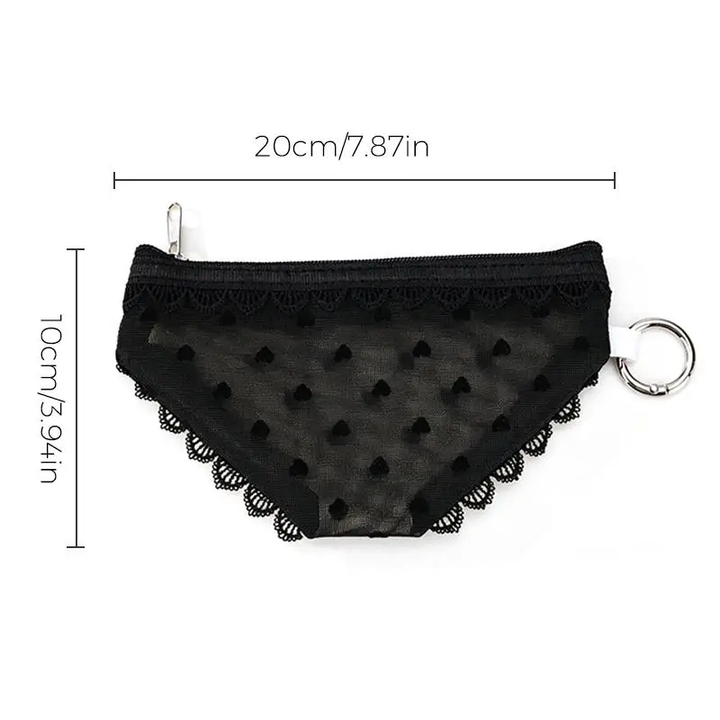 Kosmetiktasche aus Netzstoff mit Spitzenbesatz, transparentes Design und tragbar, perfekt für Reisen, den täglichen Gebrauch und die Aufbewahrung von Make-up-Pinseln und Lippenstiften. – Detail 10