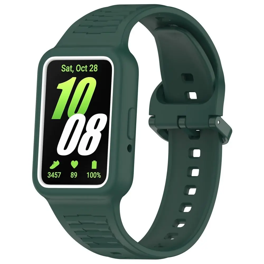 Wymienne etui + bransoletka z paskiem Zintegrowany silikonowy pasek do zegarka Silikonowe akcesoria do Samsung Galaxy Fit3/Huawei Band 9/8