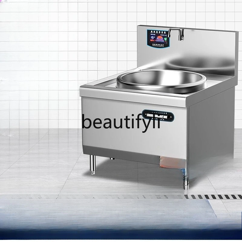

Commercial Induction Cooker Large Pot Stove Kitchen School Stir-fry Stove Canteen High-power Induction Cooker
