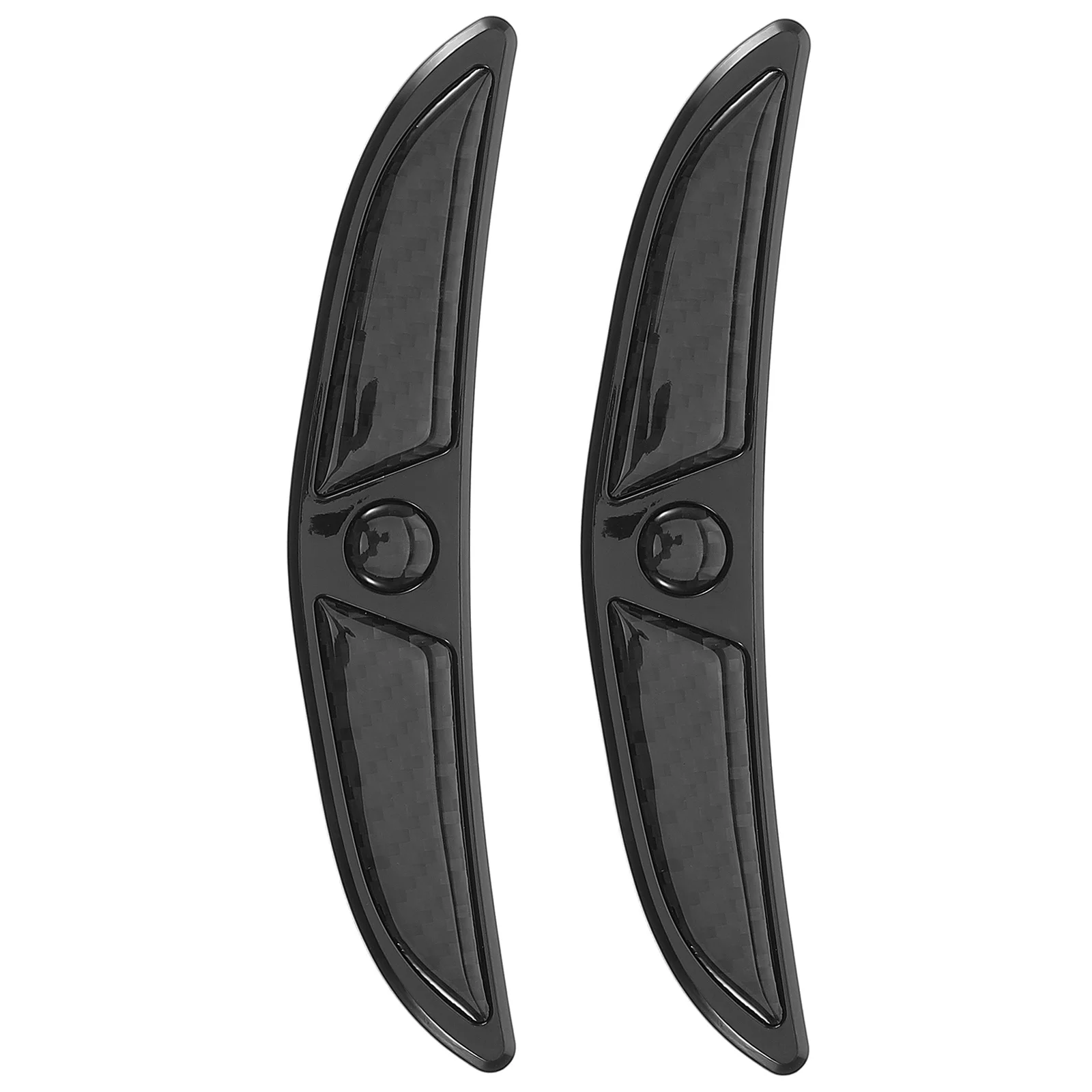 1 زوج العالمي عجلة السيارة الحاجب شرائط بولي يوريثان ألياف الكربون المضادة للخدش الشارات سهلة التركيب حماية ديكور إمدادات السيارات