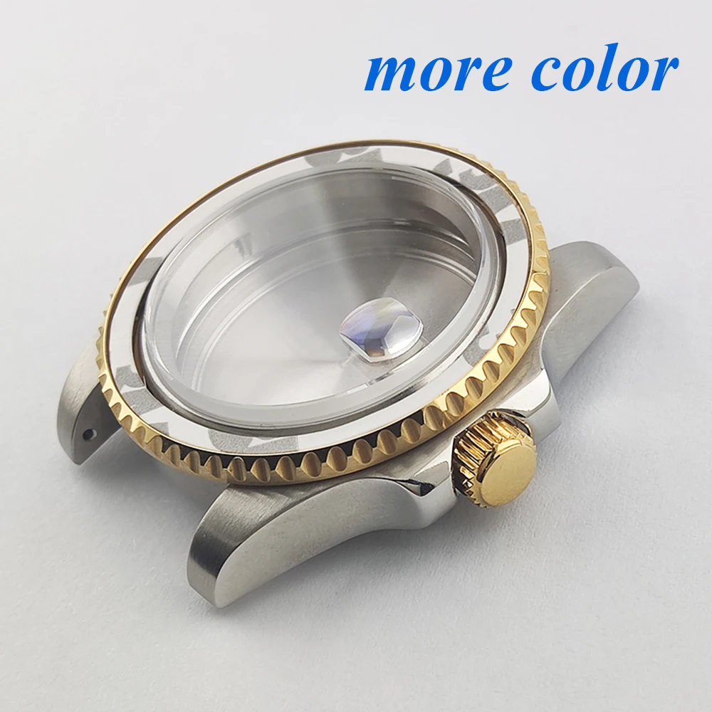 Watch Case 40.5mm Case NH35 Case Stainless Steel Waterproof Sapphire Glass Case Watch Parts Suitable for NH35/NH36 Movement