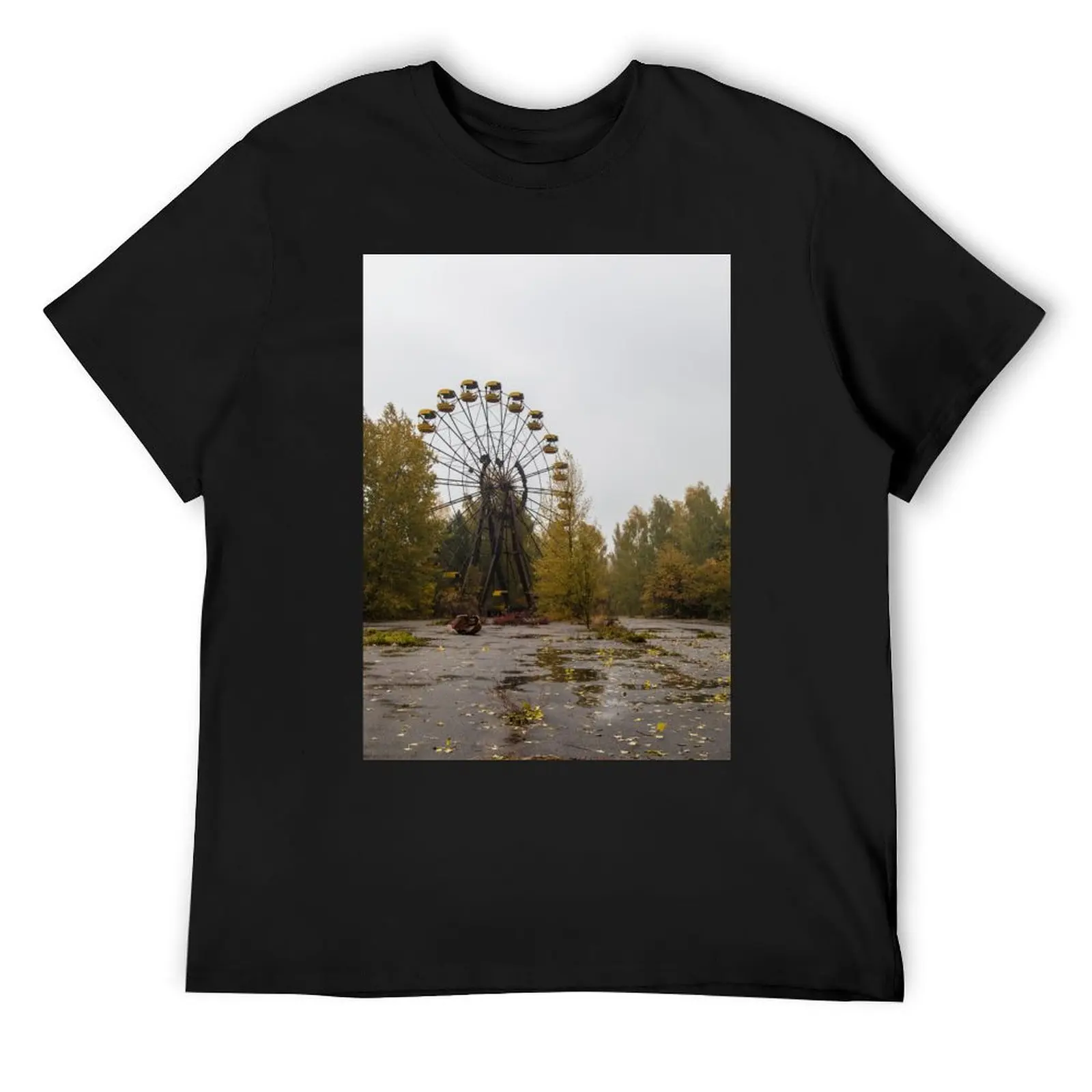 

Pripyat Chernobyl Ferris Wheel T-Shirt graphics cotton graphic tees aesthetic clothes Blouse designer t shirt men