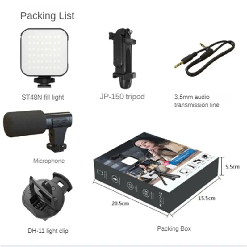 

Live Broadcast Video Fill Light Photo Selfie Stick Beauty Light Photography Anchor Playing Light Desktop Bracket