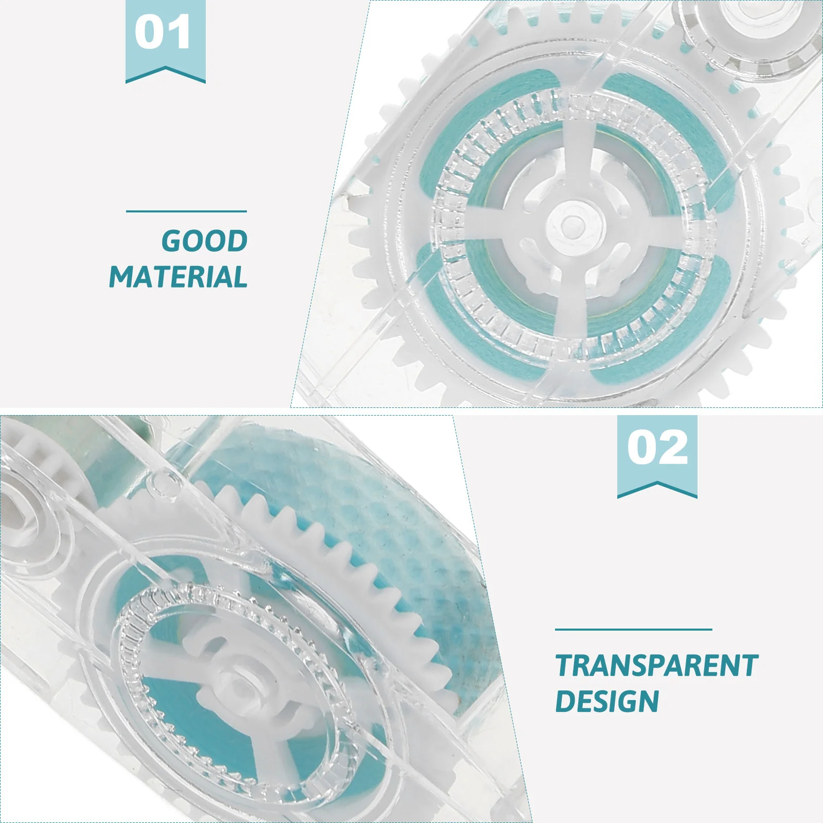 

Correction Tape Style Adhesive Roller Clear Dots Roll On For Scrapbooking Craft Journaling Thin Sticky Tape Dispenser