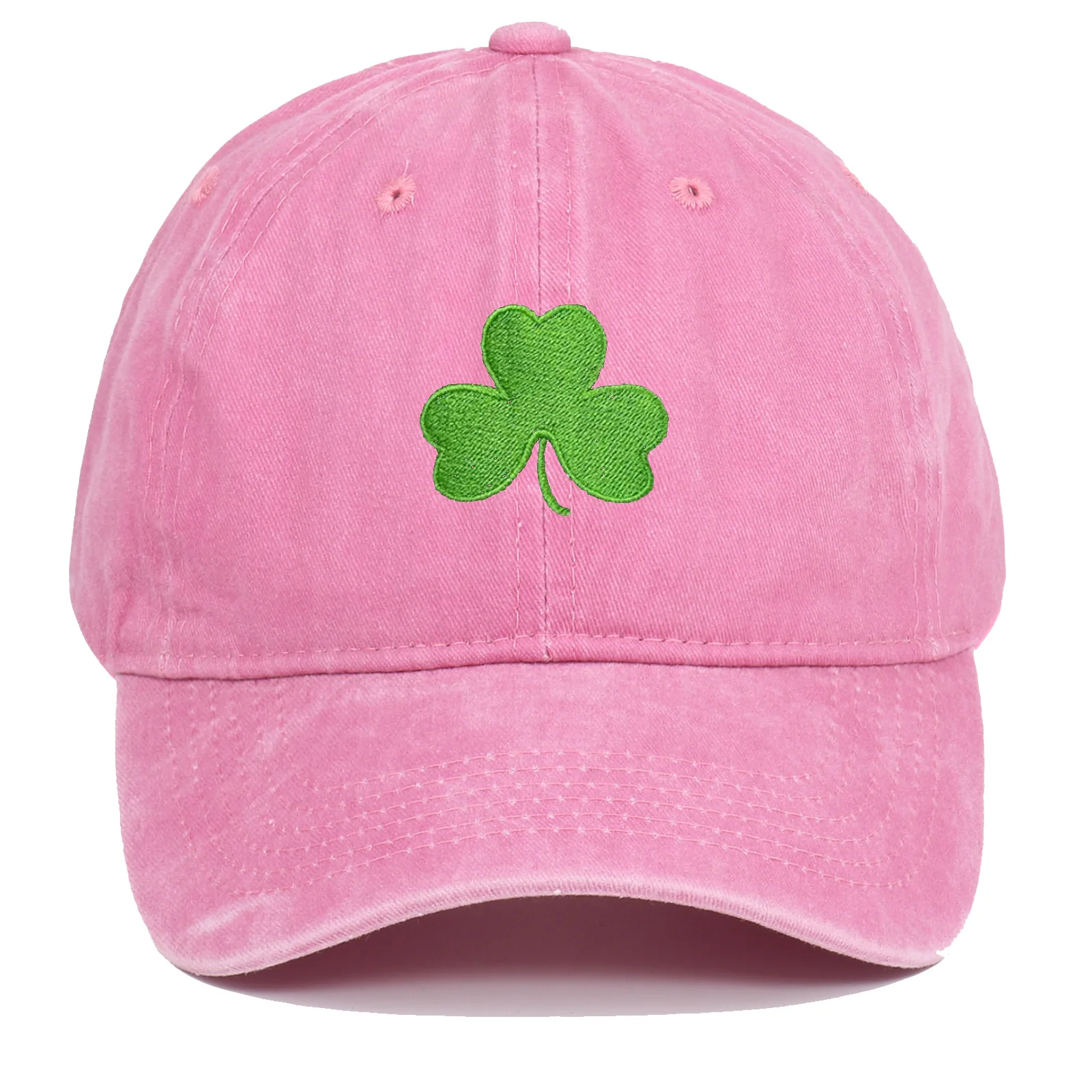 Irland Grüne Baseballkappe, Retro-Klee, bestickte Sonnenschutzhut für Männer und Frauen, trendige Paar-Entenschnabelmütze – Detail 9